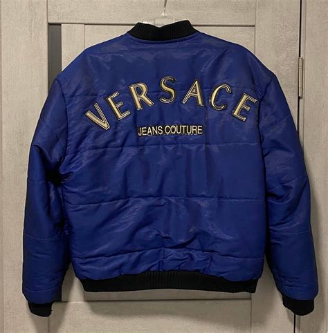 vintage versace jeans couture bomber jacket|versace windbreaker jacket.